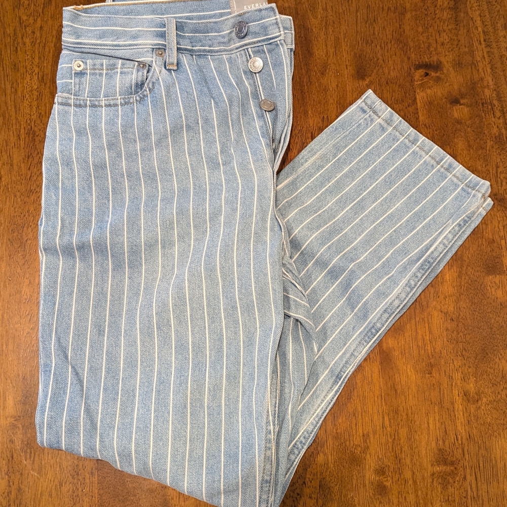 Everlane The 90s Cheeky Pinstripe Jean
